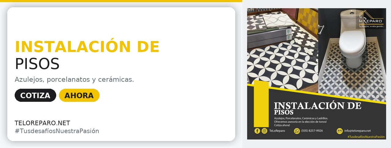 Instalación de pisos cerámicos y porcelanato